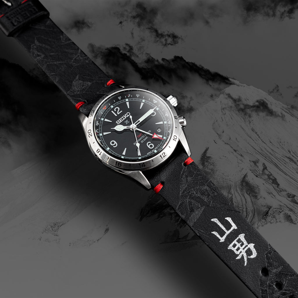 REM – Yama-Otoko – Laser engraved watch strap for Seiko Alpinist