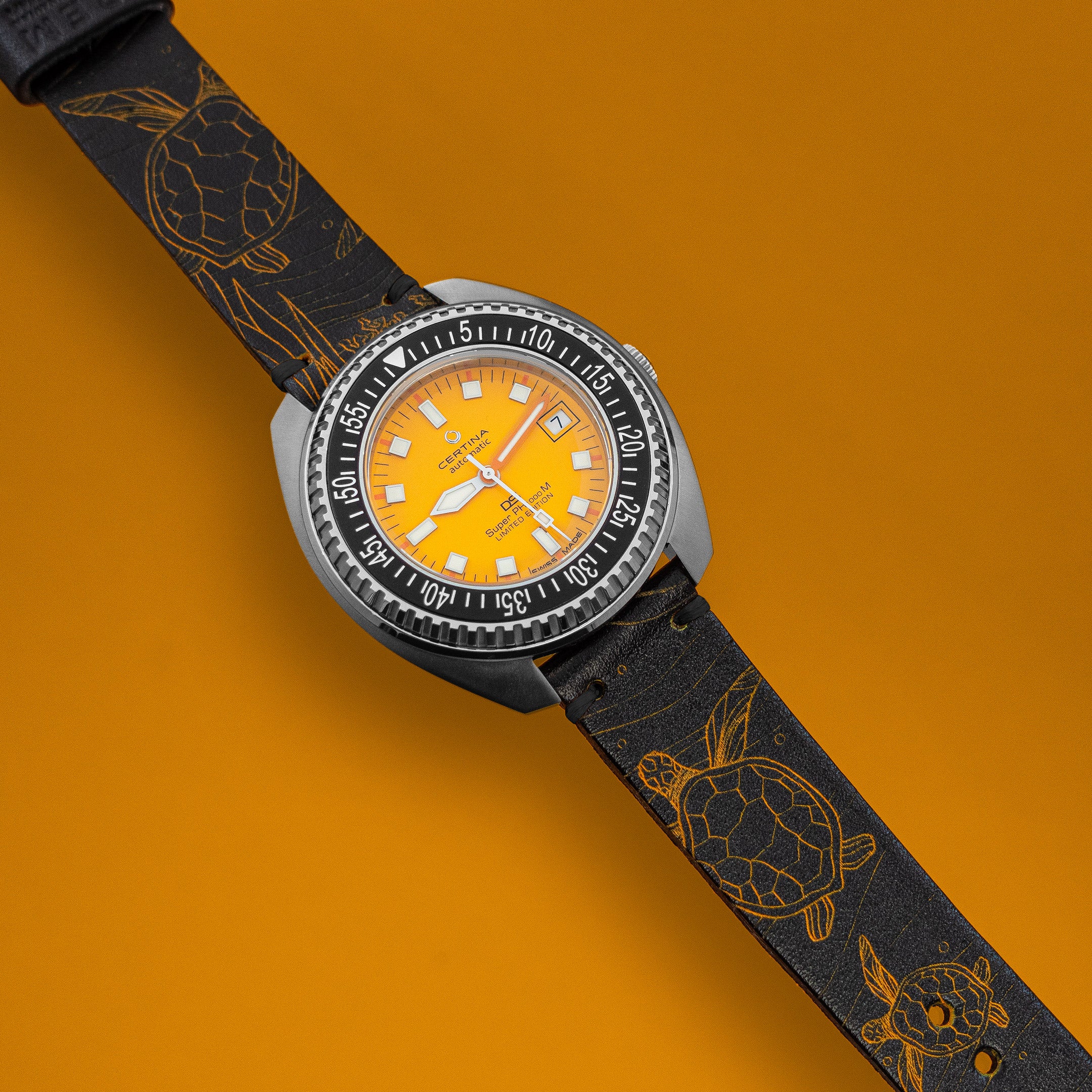 REM – Ocean Turtle – Laser engraved watch strap for Seiko Turtle Divers ...